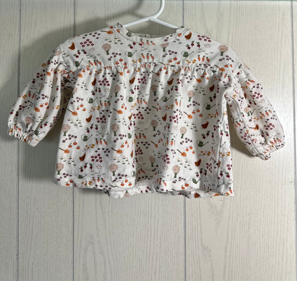 Tunique à motifs de jardin Losan 3-6 mois