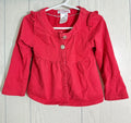 Veste rouge à volants - 3T