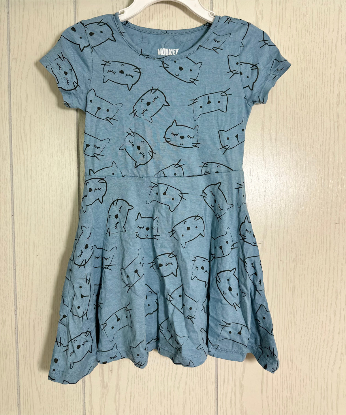 Robe bleue à petits chats - 3T