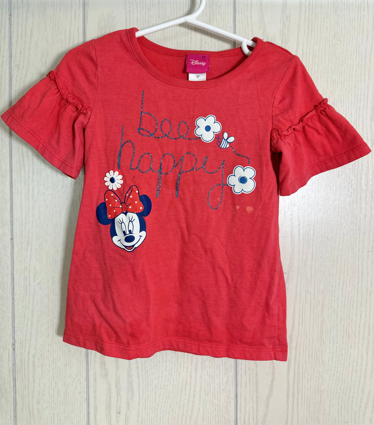 Chandail rouge Minnie - 3T